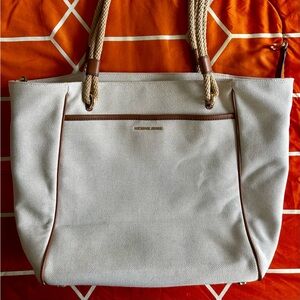 Michael Kors Talia Large Canvas Tote Bag